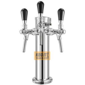 עמוד מזיגה שלושה ברזים ווסת זרימה קו צינור ארוך