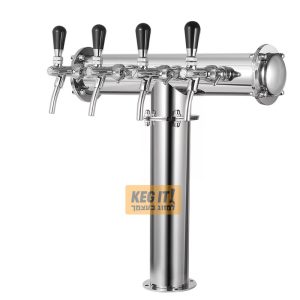 עמוד מזיגה 4 ברזים מפואר ווסת זרימה קו צינור ארוך